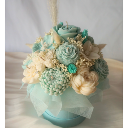 Kerzenstrauß Aqua Luxe