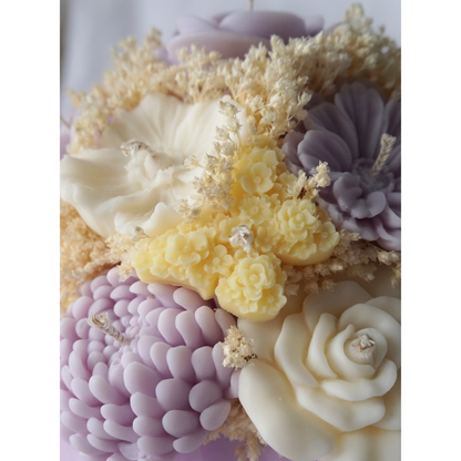 Kerzenstrauß Lavender Sun "Shimmer"