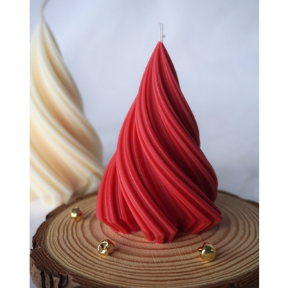 Swirl Tannenbaum Kerze