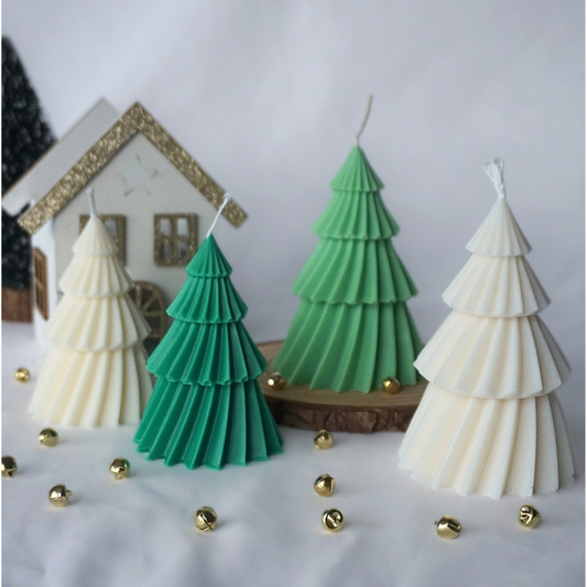 Gefächerte Tannenbaum Kerze "Duftend"