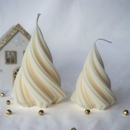 Swirl Tannenbaum Kerze